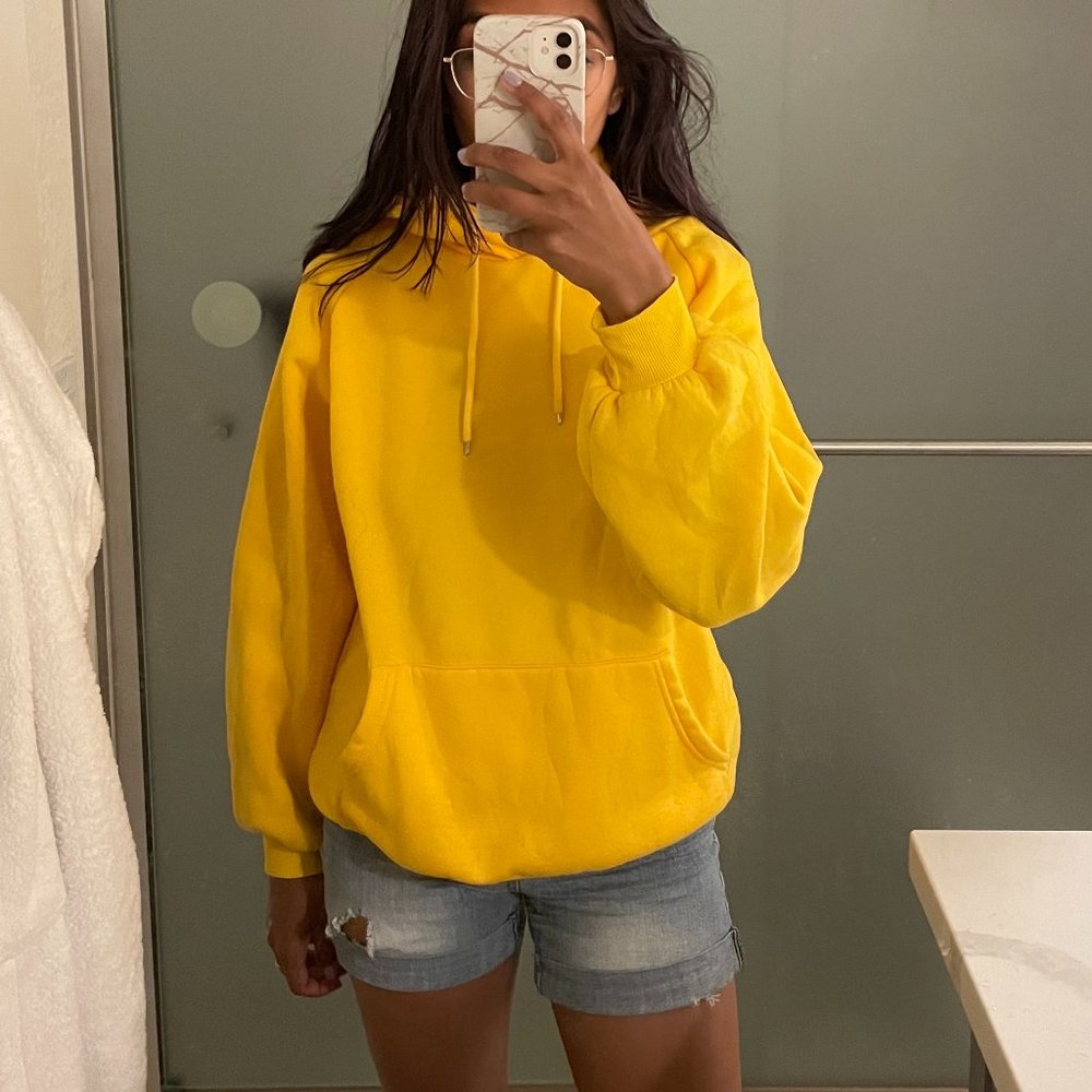 Yellow hoodie